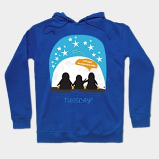 The silence of the night – Wear Penguins on Tuesday Hoodie